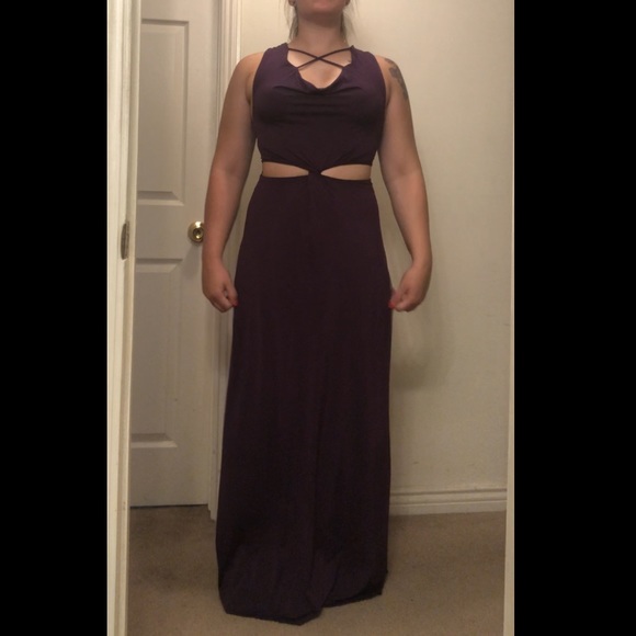 Purple Bebe Maxi Gown - Picture 1 of 7